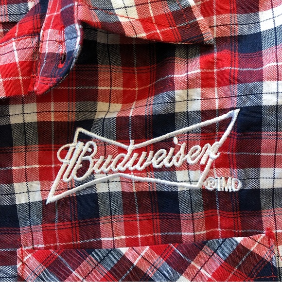 3/ $30 Budweiser Short Sleeve Mens Shirt/Medium - Picture 6 of 6